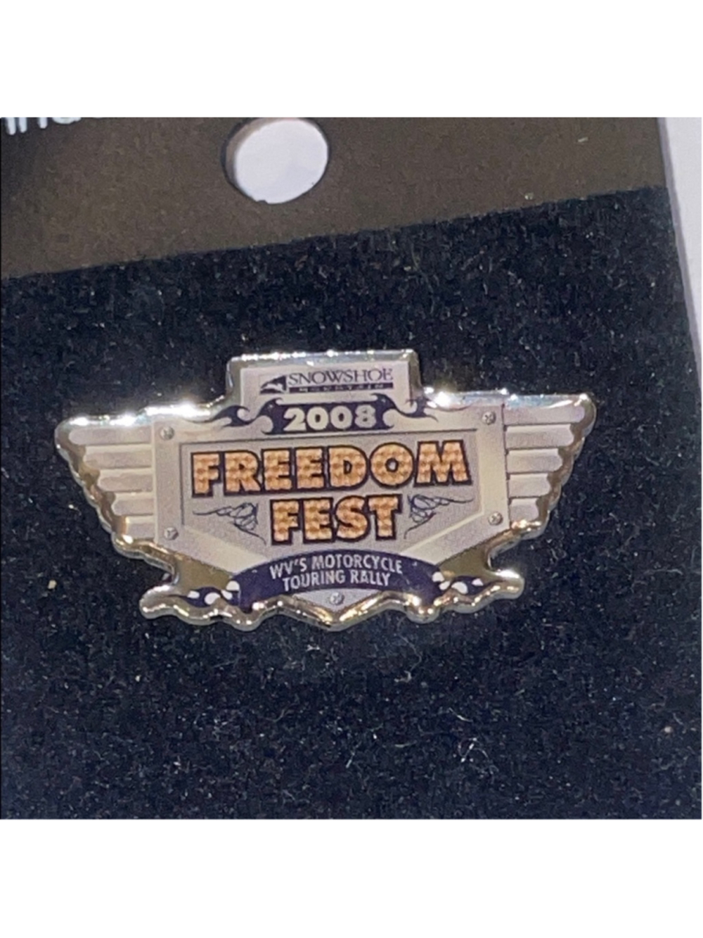 2008 WV Bikers Tour Pinnacle Designs Freedom Fest Pin
